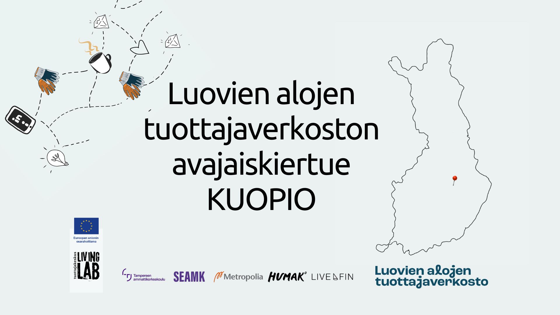 Luovien alojen tuottajaverkoston avajaiskiertue KUOPIO